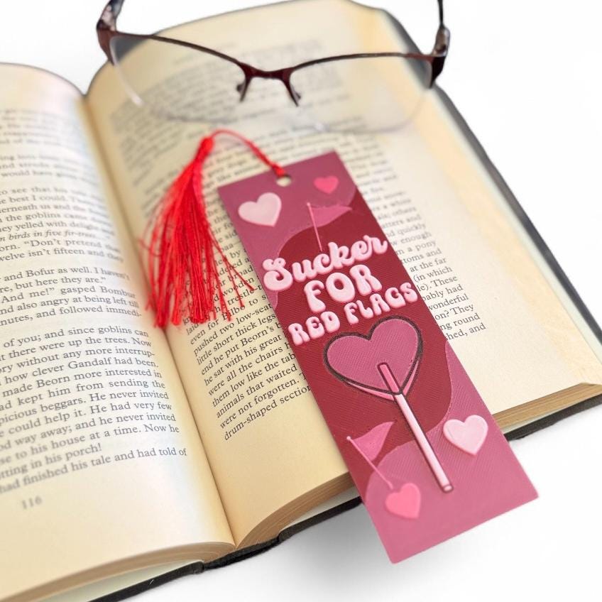 Sucker For Red Flags 3D Bookmark