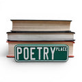 Poetry Place Bookshelf Decor Street Sign