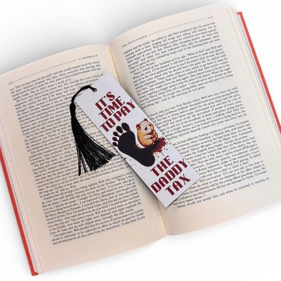 Time To Pay The Daddy Tax Dungeon Crawler Carl Inspired 3D Bookmark