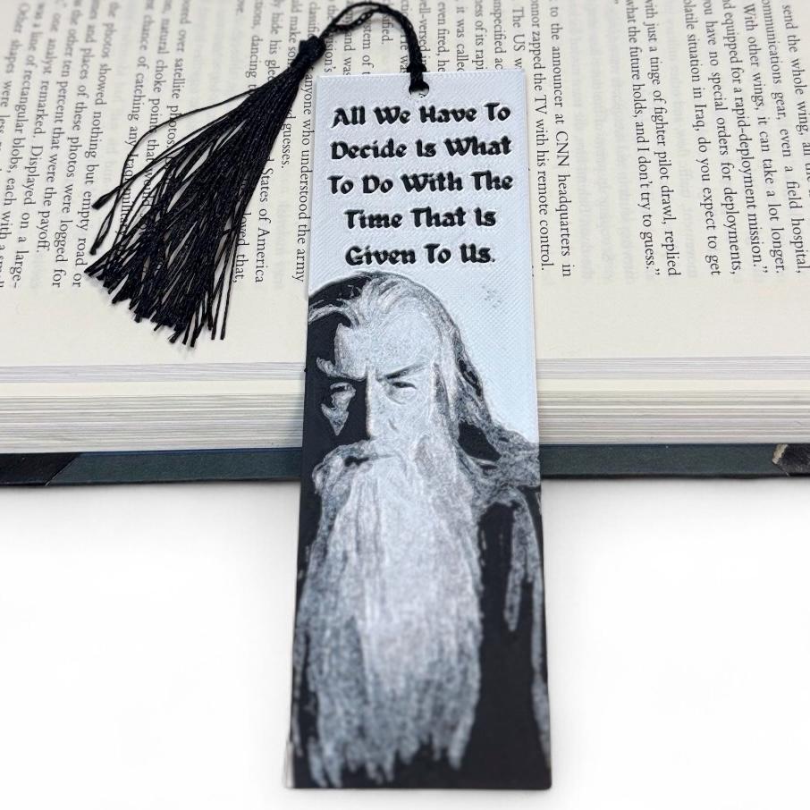 LOTR Gandalf Inspired 3D Bookmark