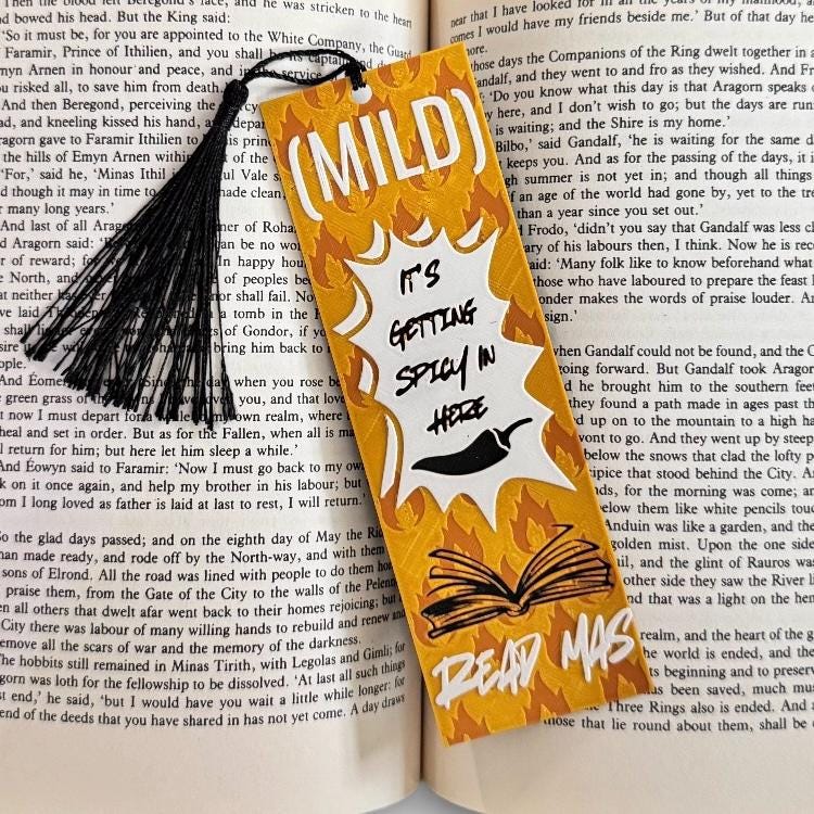 Hot Sauce Packet Bookmark Collection Set of 4