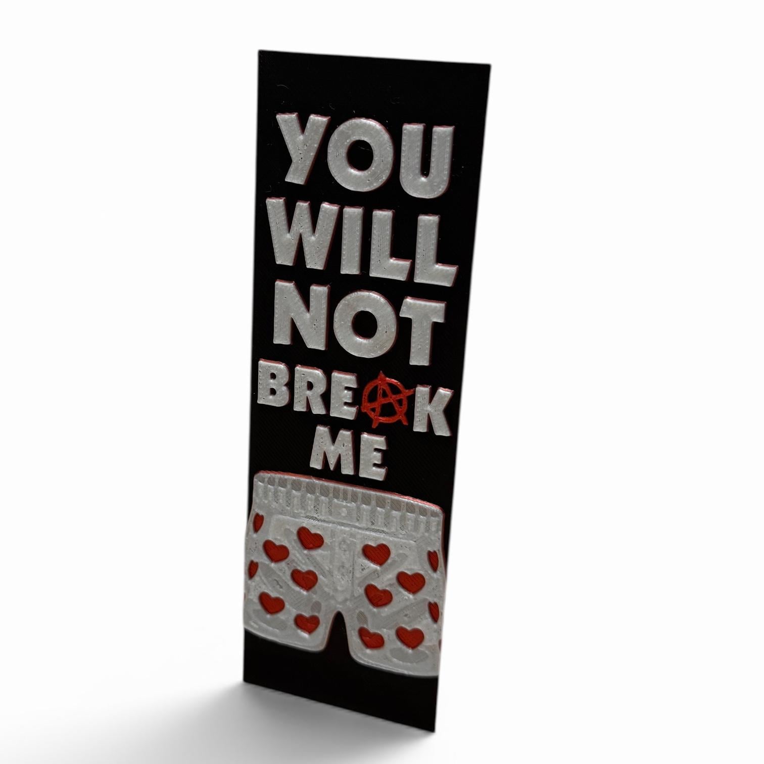 Dungeon Crawler Carl Inspired 3D Bookmark Carl's Mantra (PG 13)