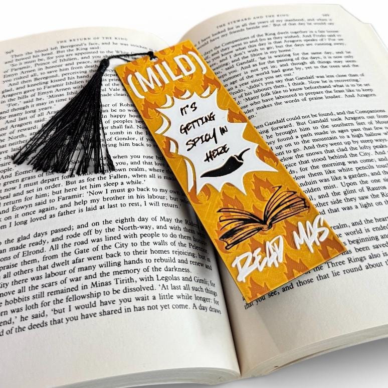 Mild Hot Sauce Packet 3D Bookmark
