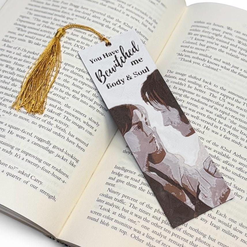 Pride and Prejudice Inspired 3D Bookmark
