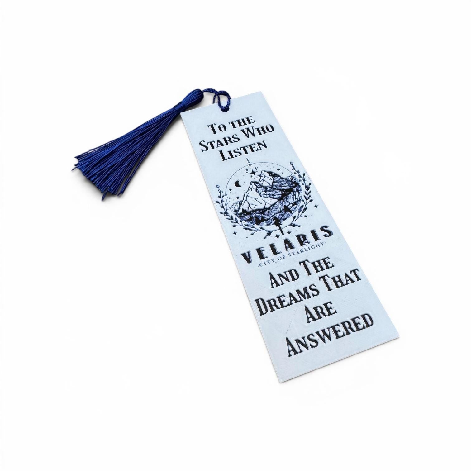 To The Stars Who Listen Velaris Inspired 3D Bookmark