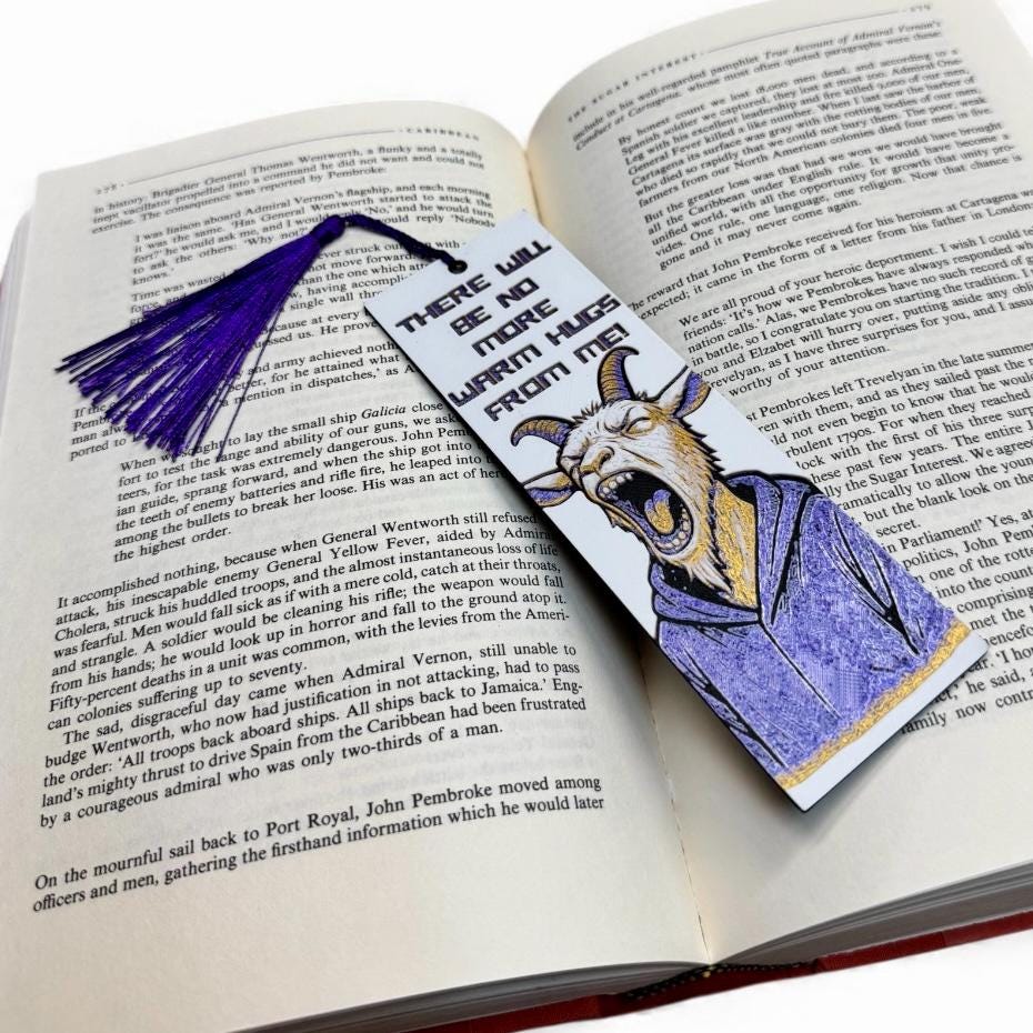 No More Warm Hugs (Prepotente) Dungeon Crawler Carl Inspired 3D Bookmark