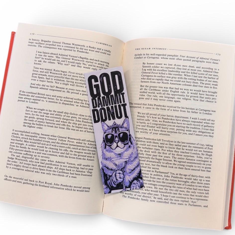 Goddammit Donut Dungeon Crawler Carl Inspired Bookmark