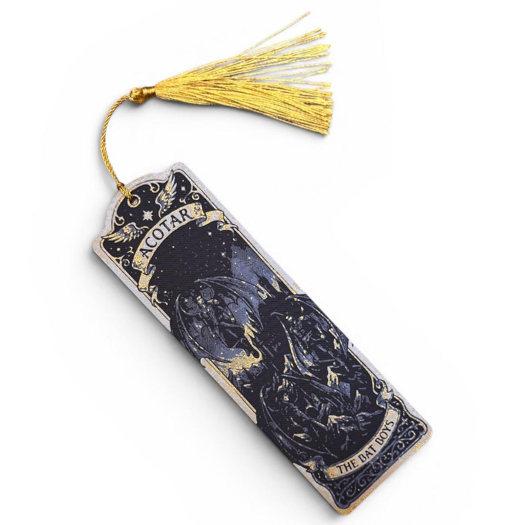 Bat Boys Velaris ACOTAR Inspired 3D Bookmark