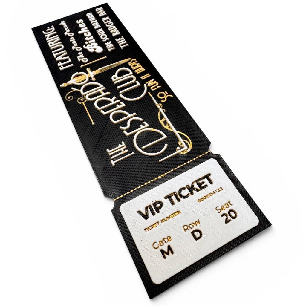 Dungeon Crawler Carl Inspired Desperado Club Ticket 3D Bookmark