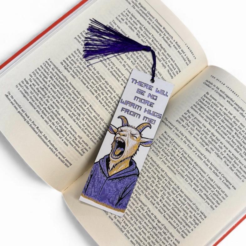 No More Warm Hugs (Prepotente) Dungeon Crawler Carl Inspired 3D Bookmark