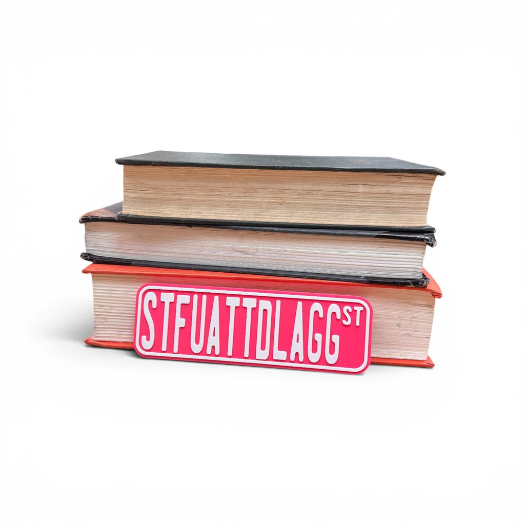 STFUATTDLAGG  Street Bookshelf Decor Street Sign