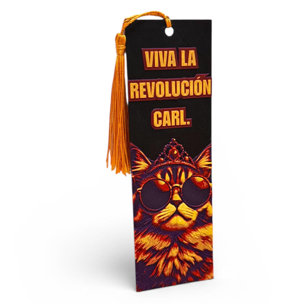 Dungeon Crawler Carl Inspired 3D Bookmark Viva La Revolución Carl