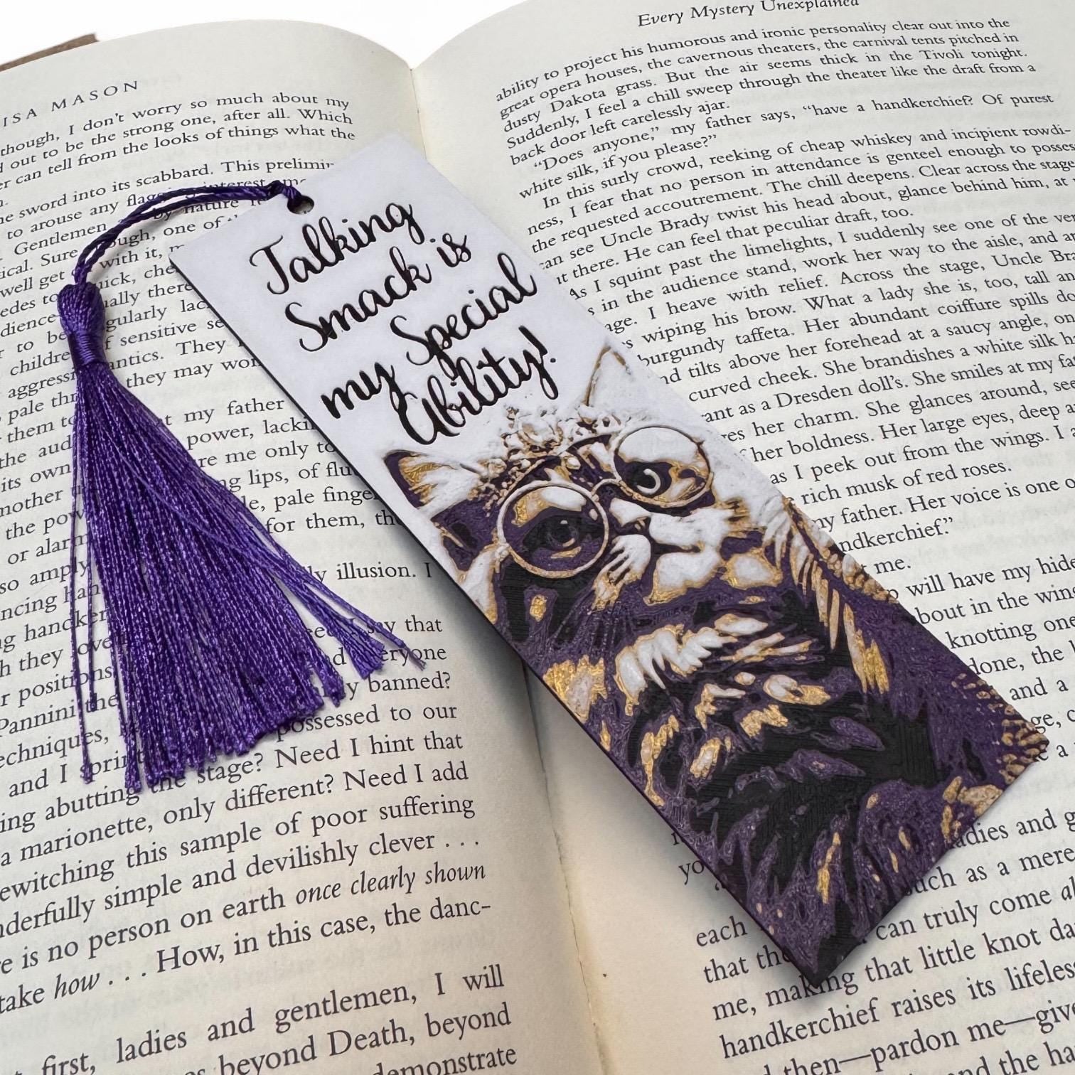 Dungeon Crawler Carl Inspired Princess Donut "Talking Smack Is My Special Ability" 3D Bookmark