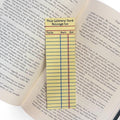 Vintage Notepad Library Card 3D Bookmark