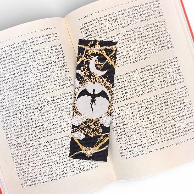 Fourth Wing Black Dragon 3D Bookmark