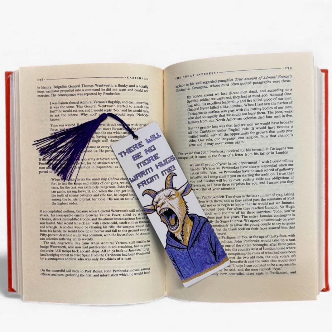No More Warm Hugs (Prepotente) Dungeon Crawler Carl Inspired 3D Bookmark