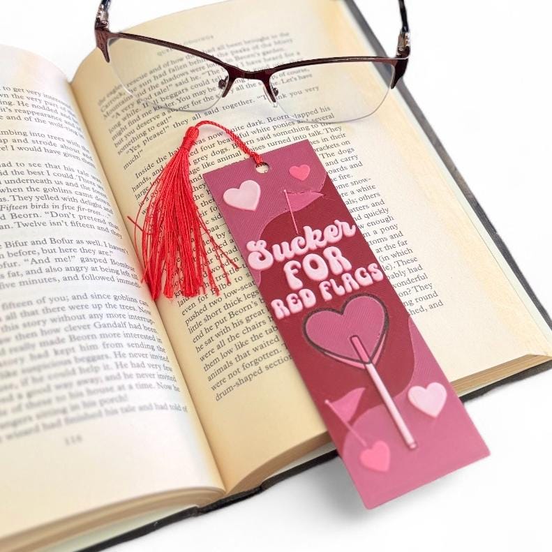 Sucker For Red Flags 3D Bookmark