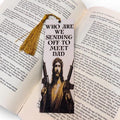 Uzi Jesus Dungeon Crawler Carl Inspired 3D Bookmark