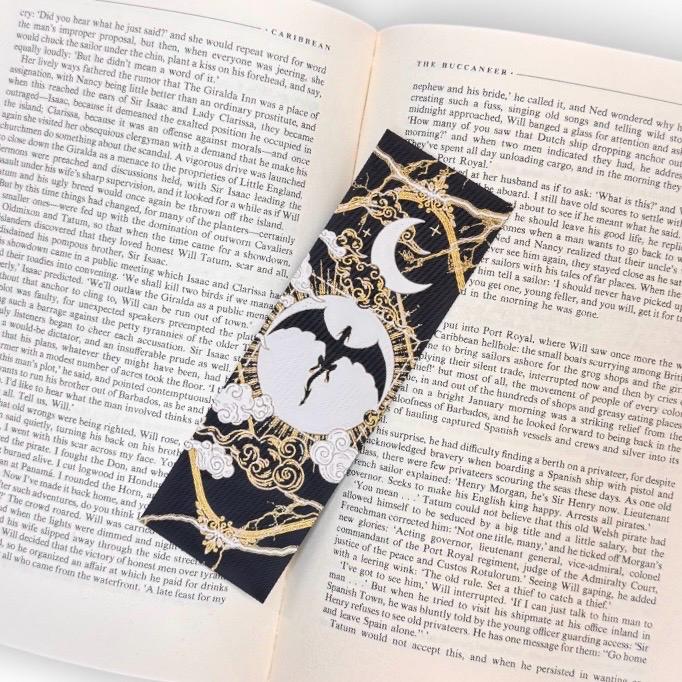 Fourth Wing Black Dragon 3D Bookmark