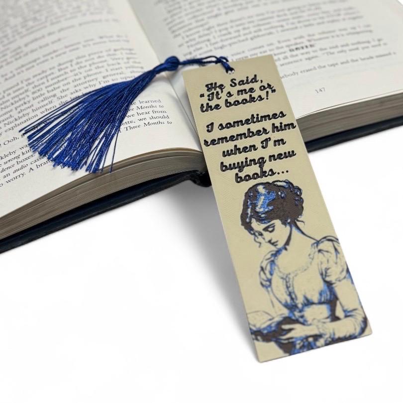 It’s Me or the Books 3D Bookmark
