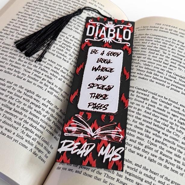 Diablo Hot Sauce Packet Bookmark