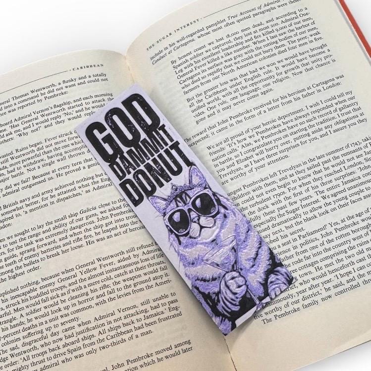 Goddammit Donut Dungeon Crawler Carl Inspired Bookmark