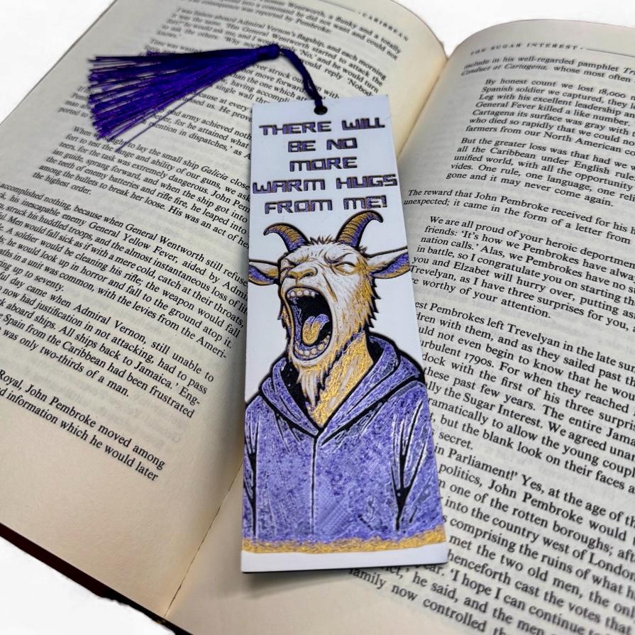 No More Warm Hugs (Prepotente) Dungeon Crawler Carl Inspired 3D Bookmark
