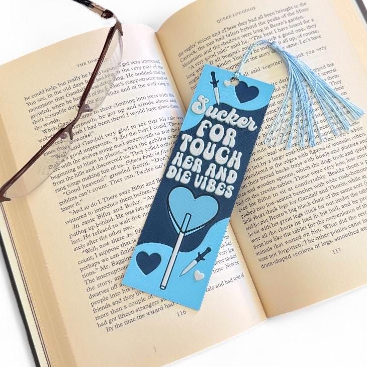 Sucker For Touch Her And Die Vibes 3D Bookmark