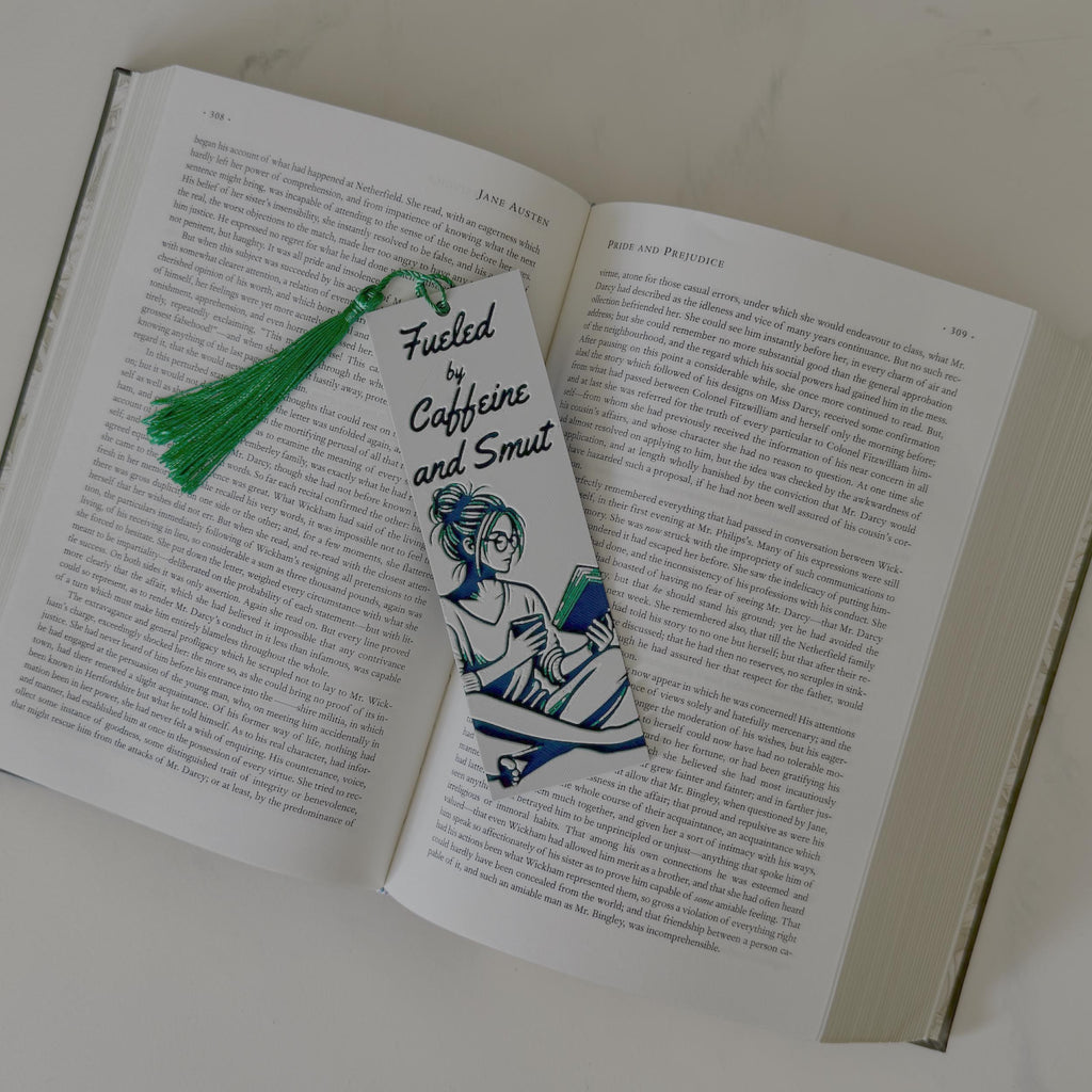 Fueled By Coffee And Smut 3D Bookmark