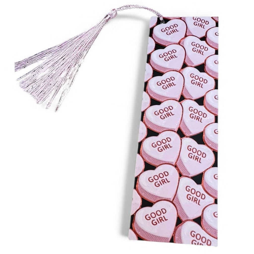 Good Girl Conversation Hearts Valentine's 3D Bookmark