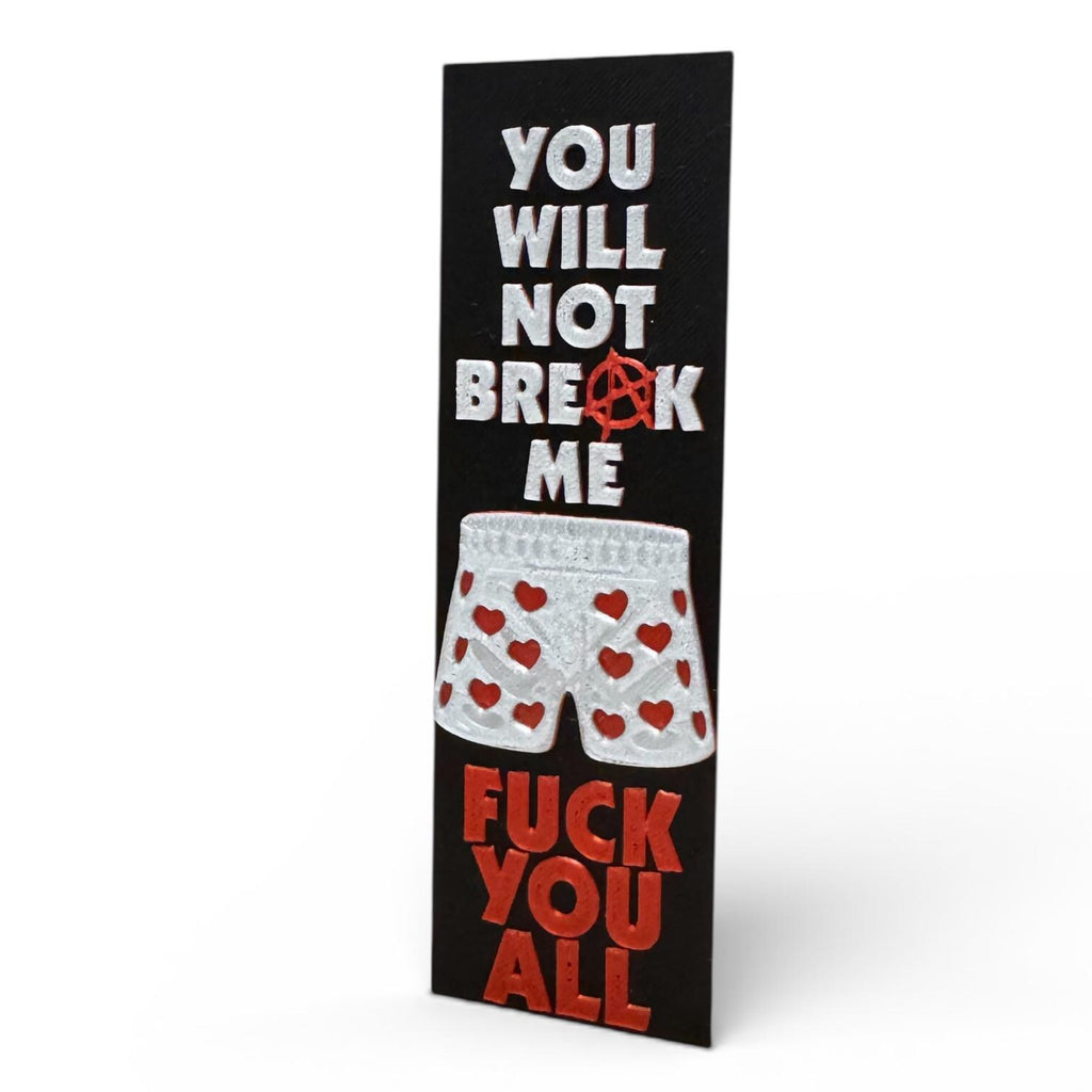 Dungeon Crawler Carl Inspired 3D Bookmark Carl's Mantra