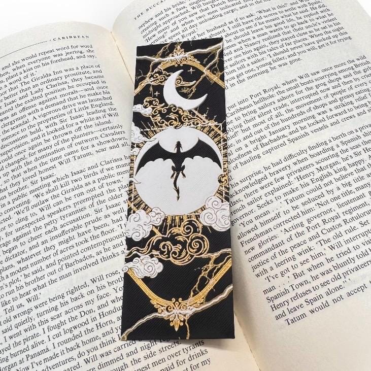 Fourth Wing Black Dragon 3D Bookmark