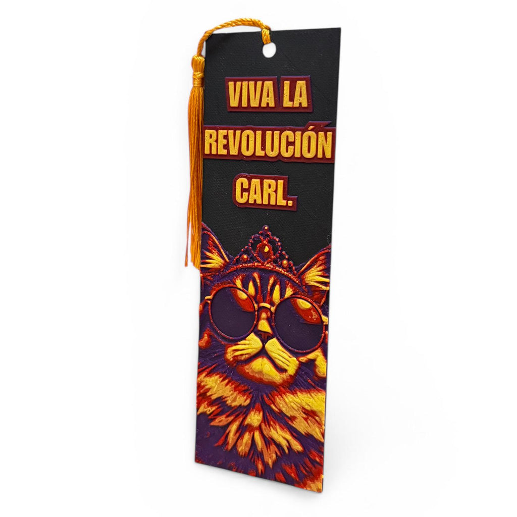 Dungeon Crawler Carl Inspired 3D Bookmark Viva La Revolución Carl