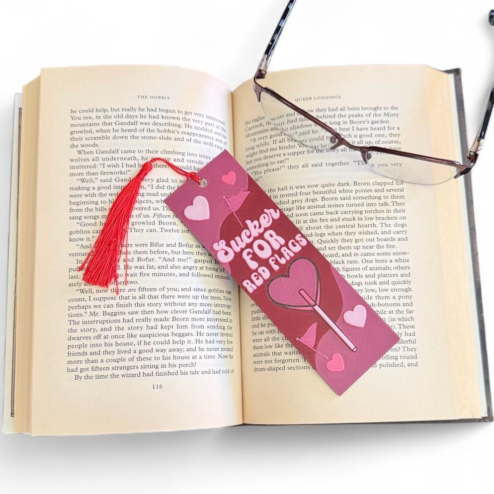 Sucker For Red Flags 3D Bookmark