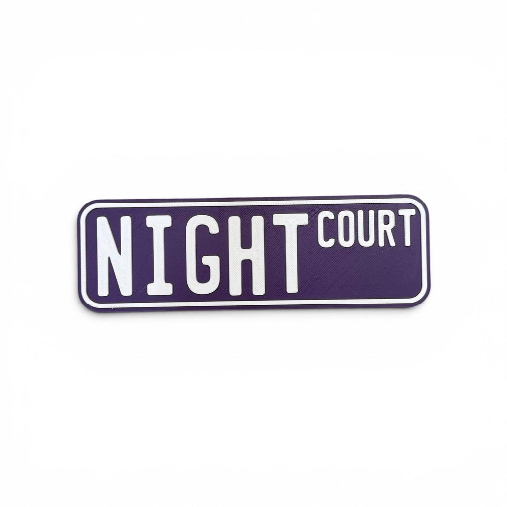 Night Court Street Bookshelf Decor Street Sign