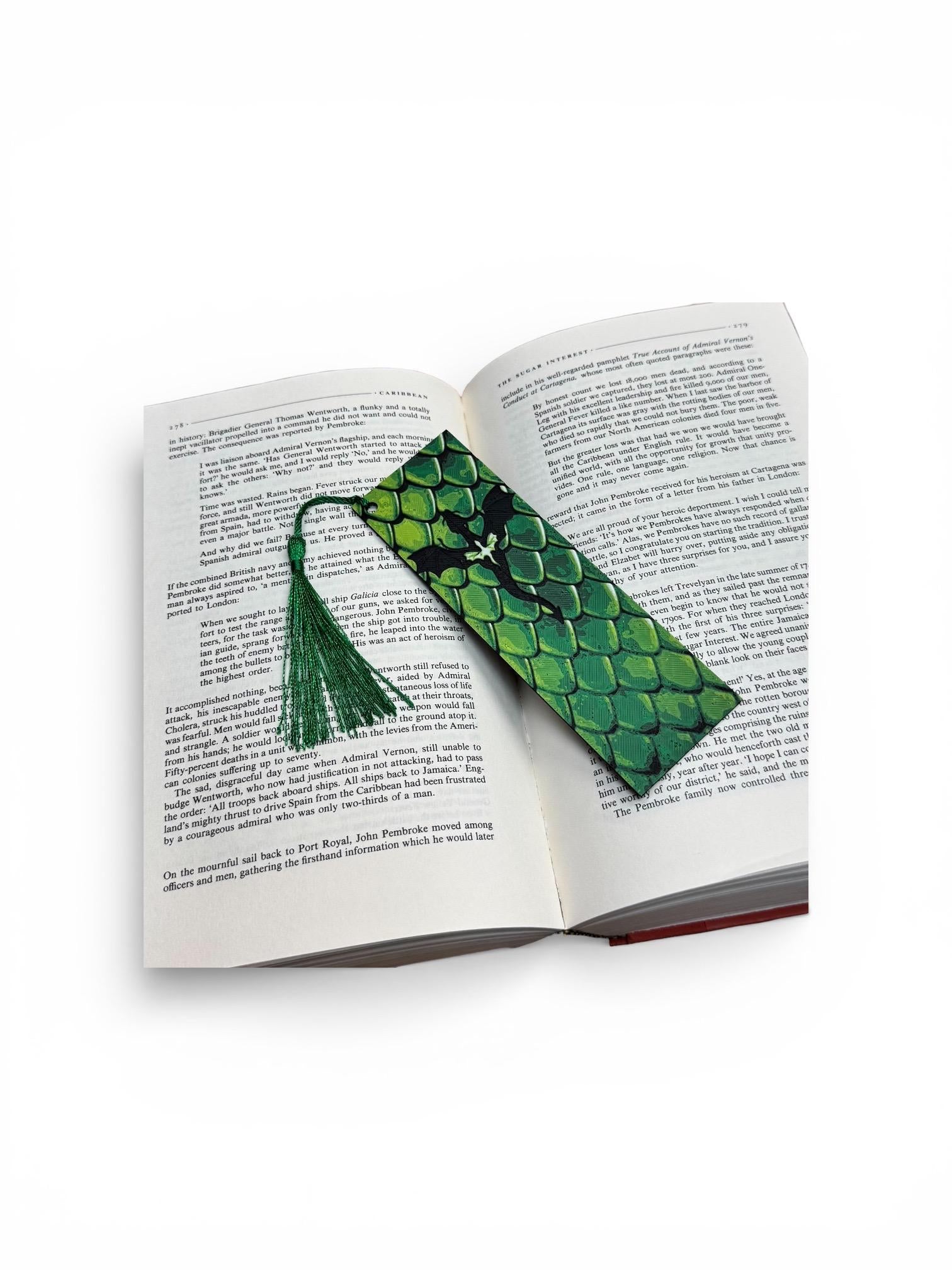Dragon Scales Fourth Wing Inspired 3D Bookmark