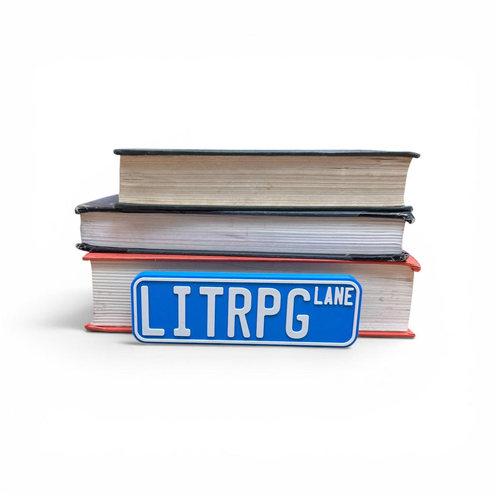 LitRPG Lane  Street Sign Bookshelf Decor Street Sign