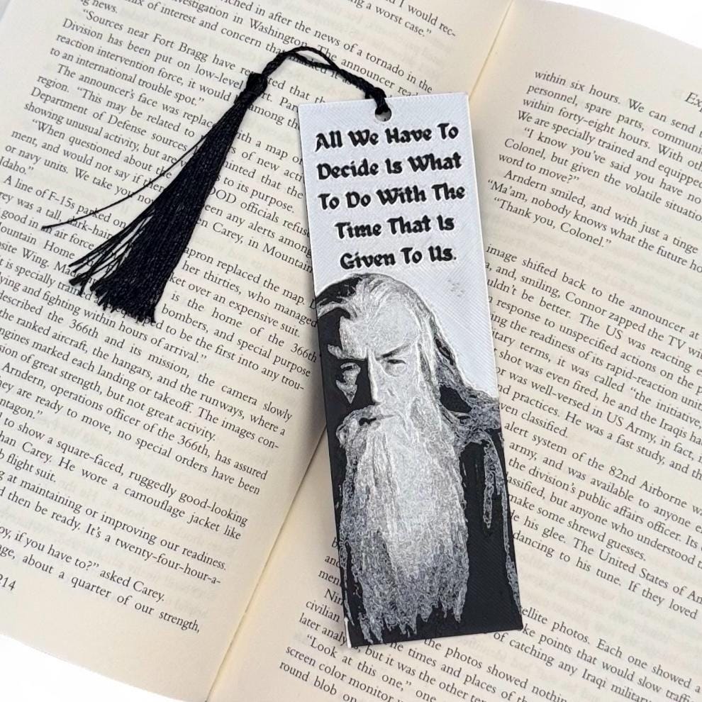 LOTR Gandalf Inspired 3D Bookmark
