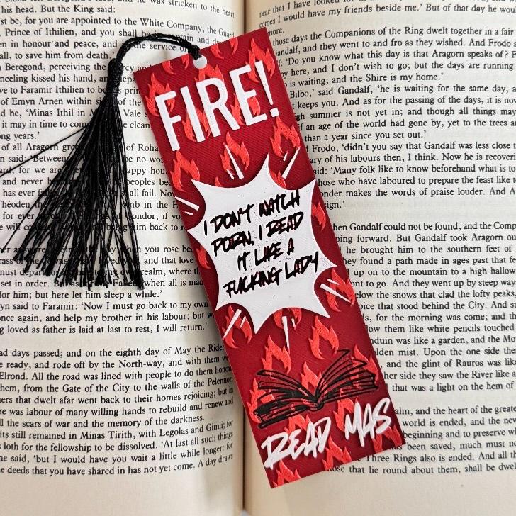 Fire Hot Sauce Packet 3D Bookmark