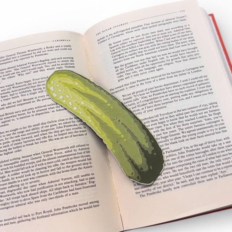 The Big Pickle 3D Bookmark