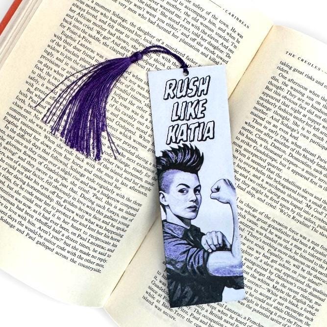 Rush Like Katia Dungeon Crawler Carl Inspired 3D Bookmark