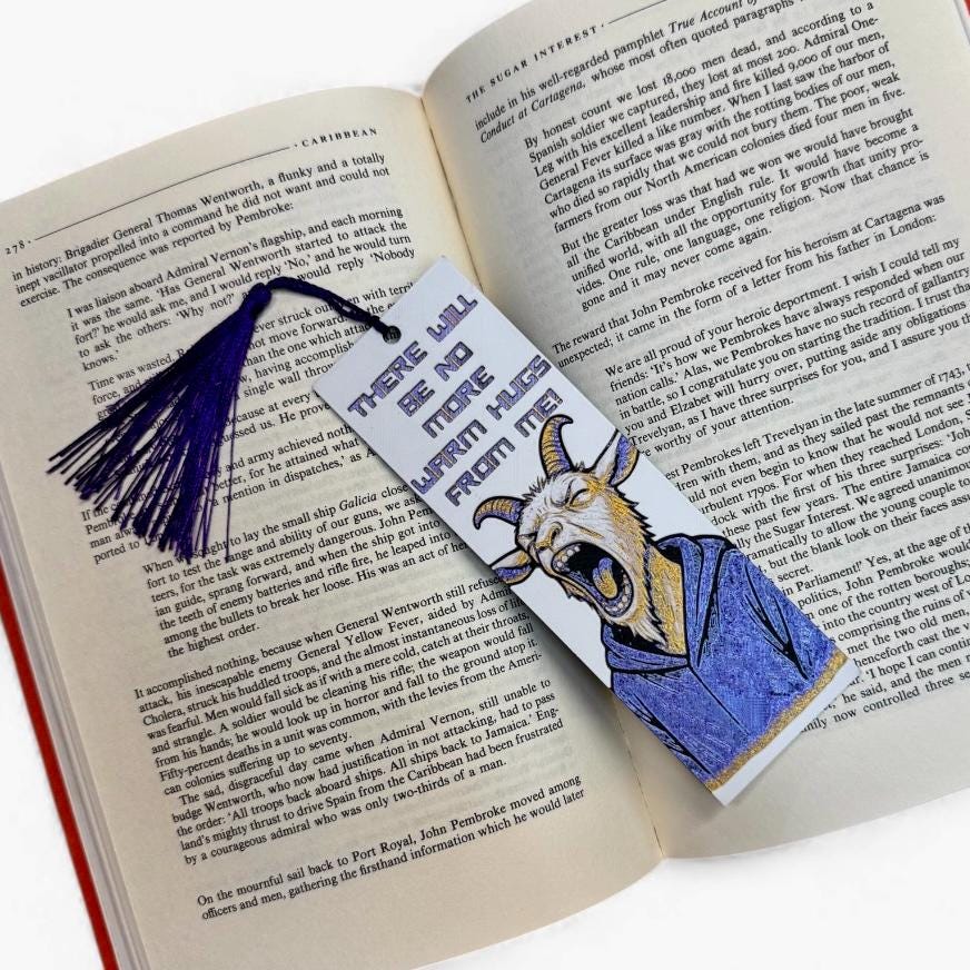 No More Warm Hugs (Prepotente) Dungeon Crawler Carl Inspired 3D Bookmark