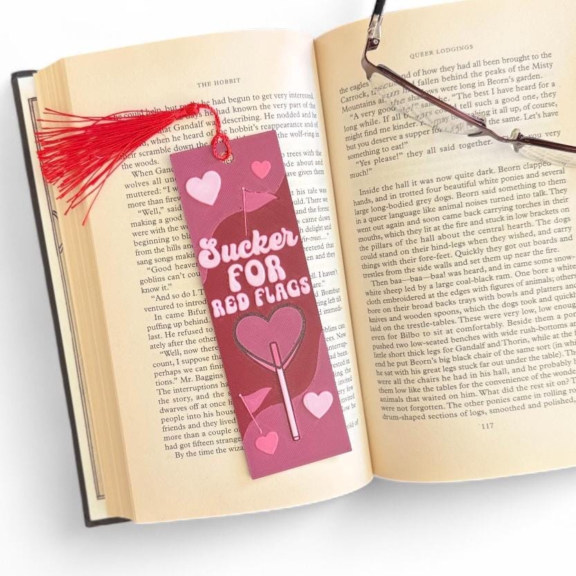 Sucker For Red Flags 3D Bookmark