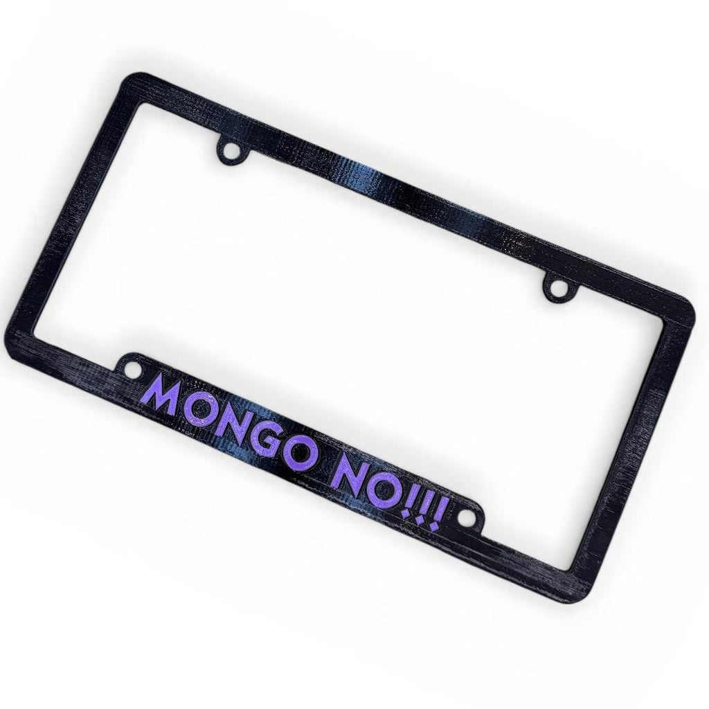 Dungeon Crawler Carl Inspired License Plate Cover Frame "MONGO NO!!!"