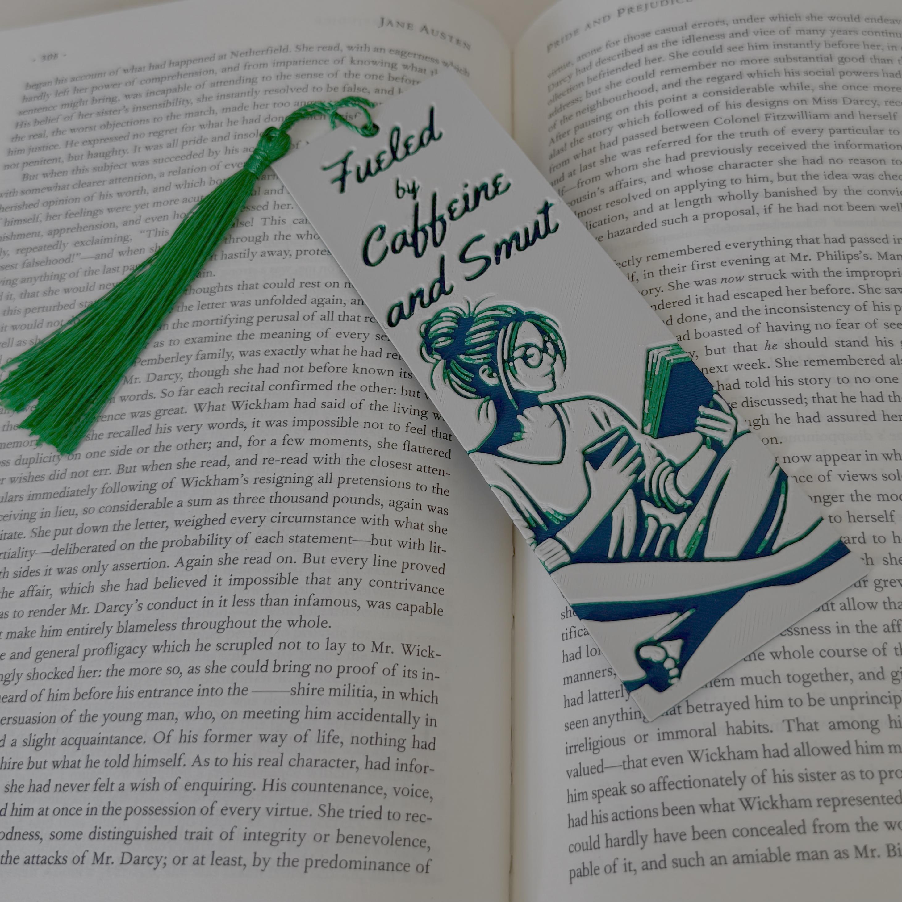 Fueled By Coffee And Smut 3D Bookmark