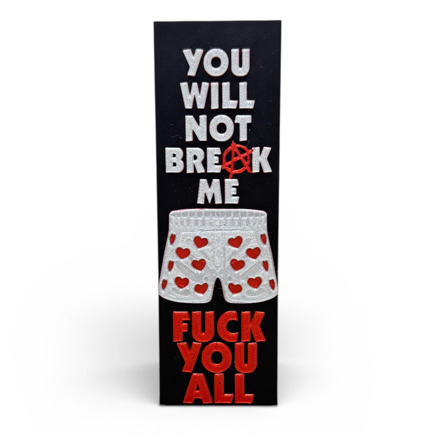 Dungeon Crawler Carl Inspired 3D Bookmark Carl's Mantra