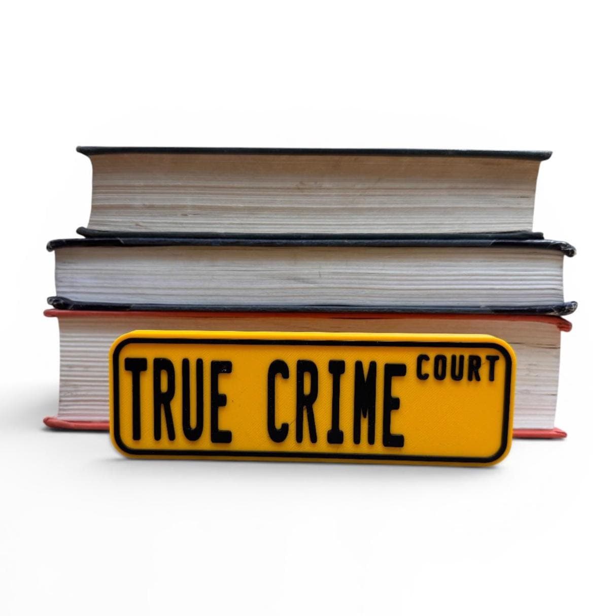 True Crime Ct Bookshelf Decor Street Sign