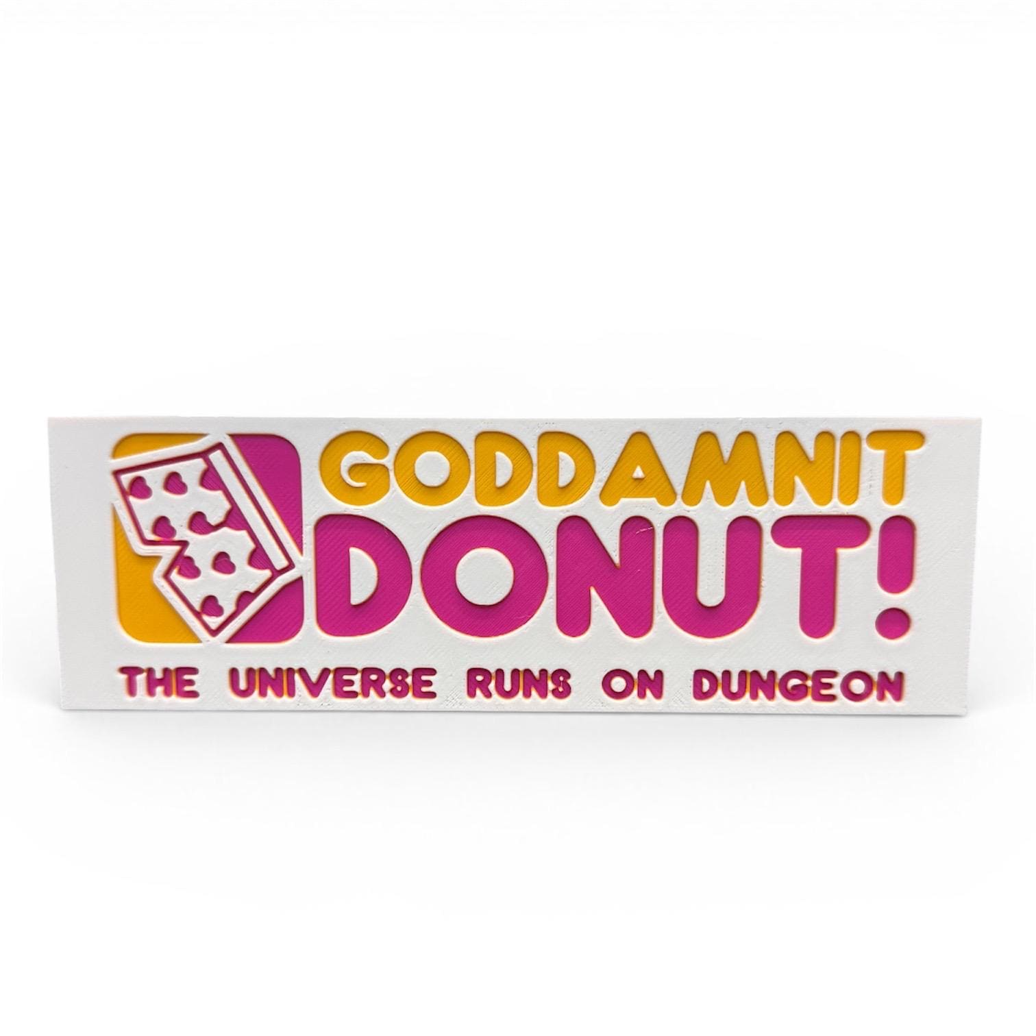 Goddamnit Donut Dungeon Crawler Car Inspired Bookmark