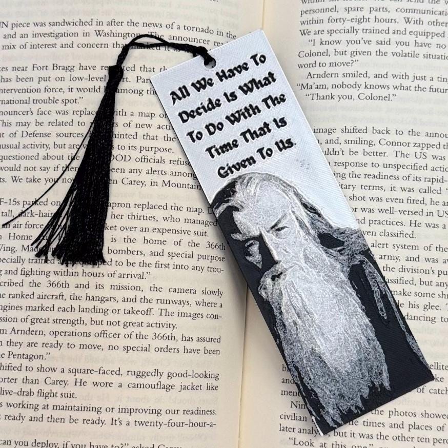 LOTR Gandalf Inspired 3D Bookmark