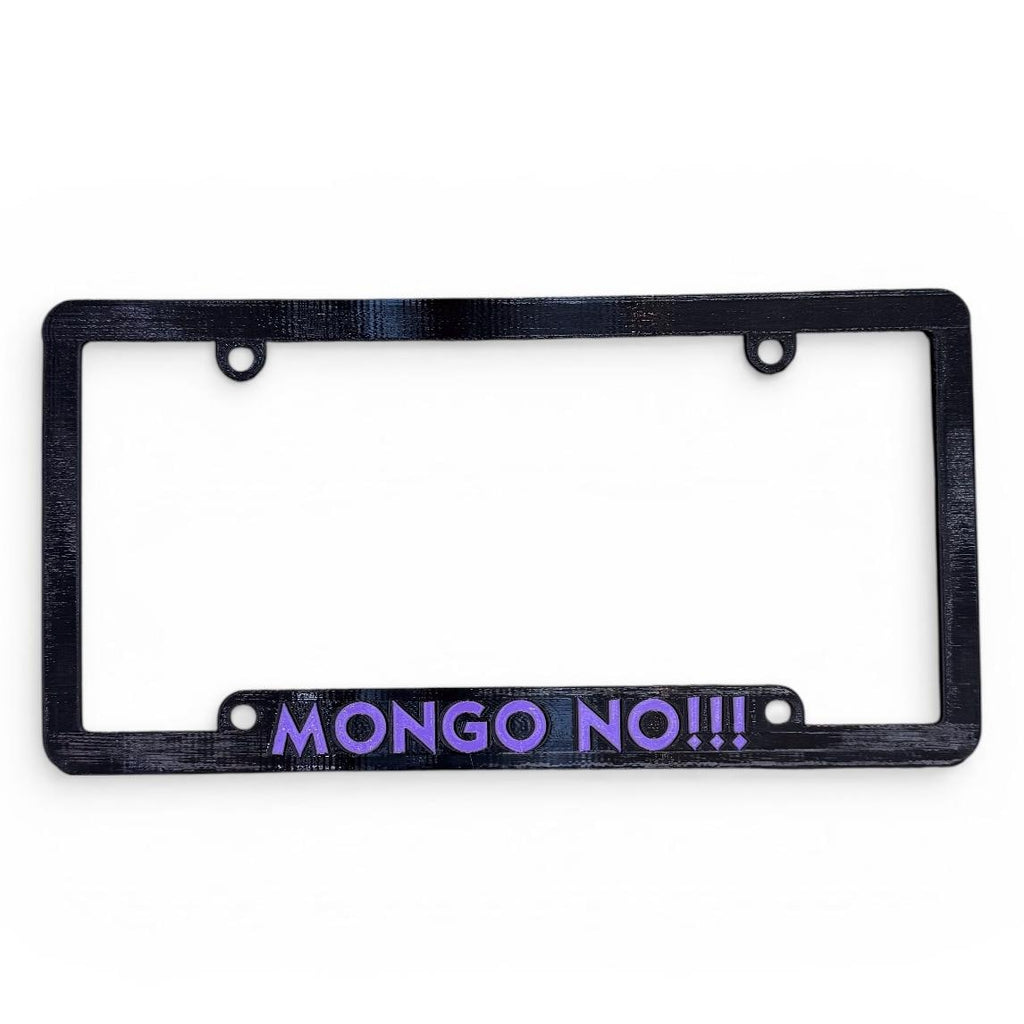 Dungeon Crawler Carl Inspired License Plate Cover Frame "MONGO NO!!!"